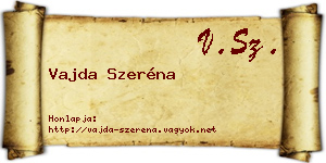 Vajda Szeréna névjegykártya